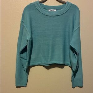 Double Zero Sky Blue Knit Top